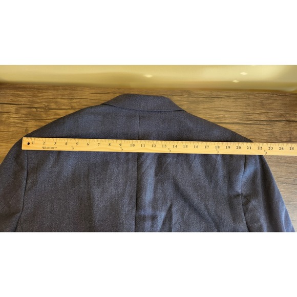 Jos A Bank Mens 50R Navy Blue Linen Wool Blend 2 Button Sport Coat Blazer Jacket - Picture 10 of 10